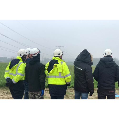 Power line inspection - Training by Drone Volt